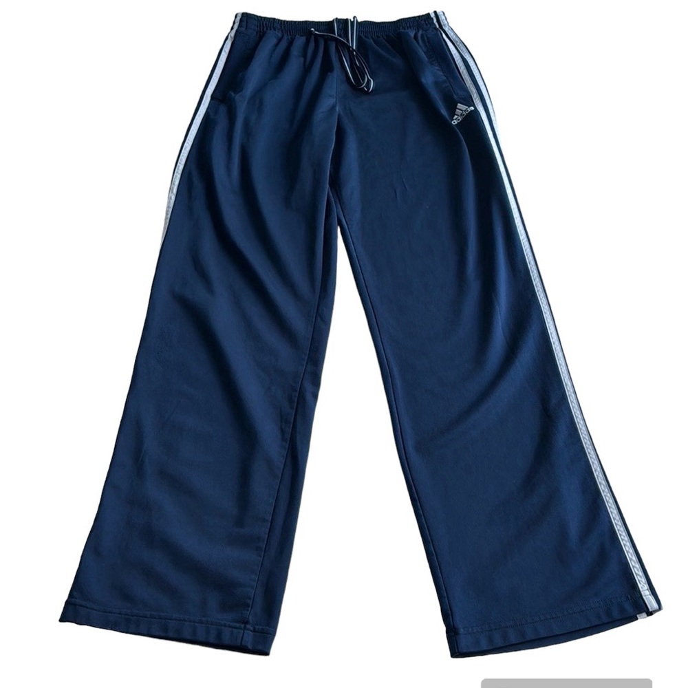 Adidas Blue White Man's Athletic Pants Large
